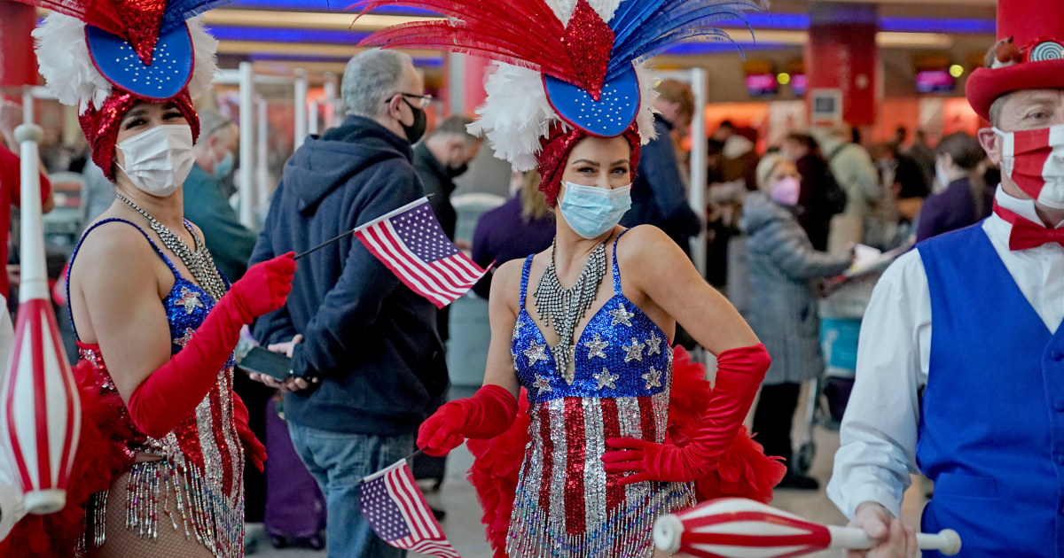 International travelers set for emotional reunions as
U.S. reopens the borders 1