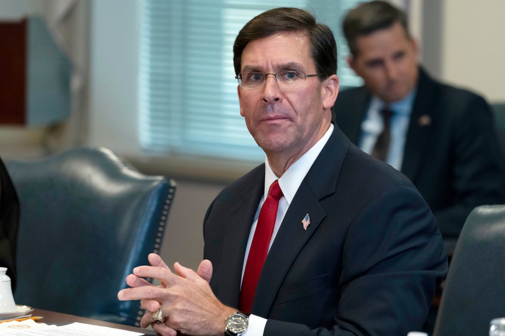 Former defense secretary Mark Esper sues government for
blocking unclassified materials from his memoir 1