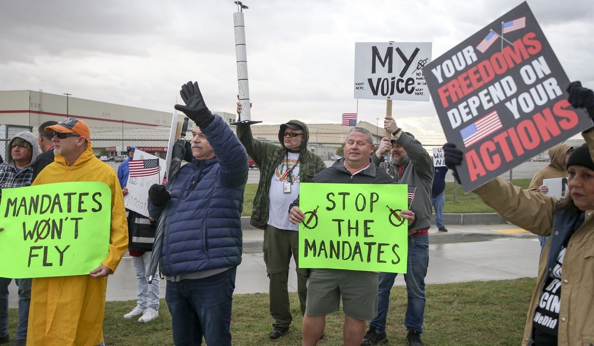 11 states push back, file lawsuit to halt Biden's private
employer COVID-19 vaccine mandate 1