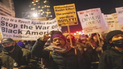 Satan Foot Soldiers Anti-Rittenhouse Protesters Riot in
Oregon, Shut Down Bridge in New York 1