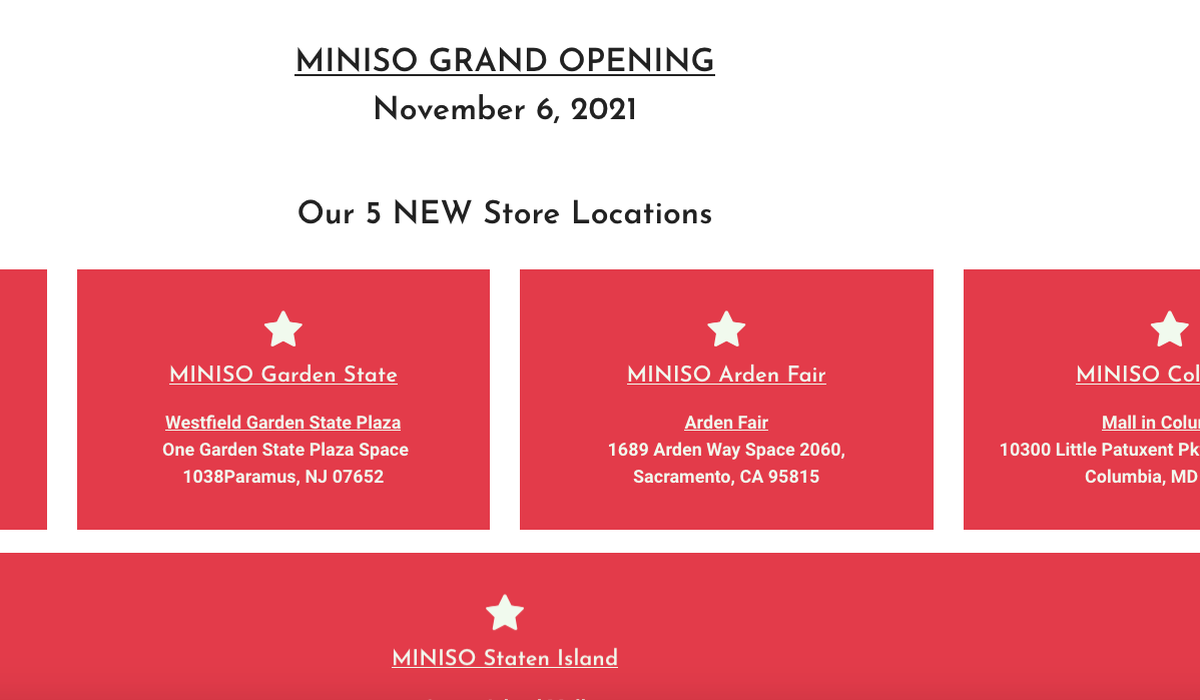 Chinese retailer opens $10 stores in Maryland as inflation
rises 1