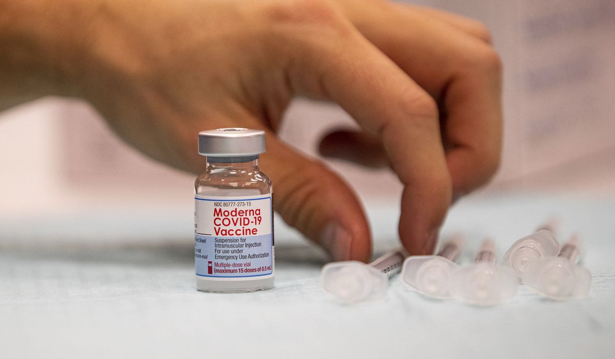 Moderna seeks approval of COVID-19 booster for all
adults 1
