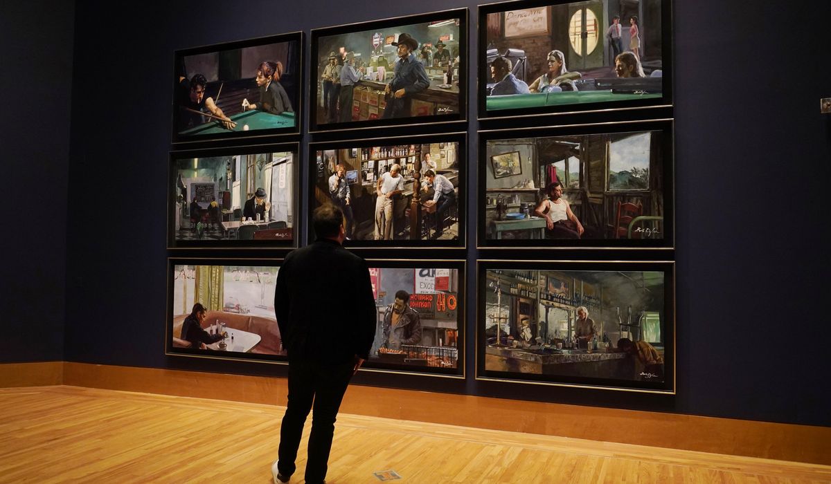 Bob Dylan artwork show opens in Miami, new cinema
paintings 1
