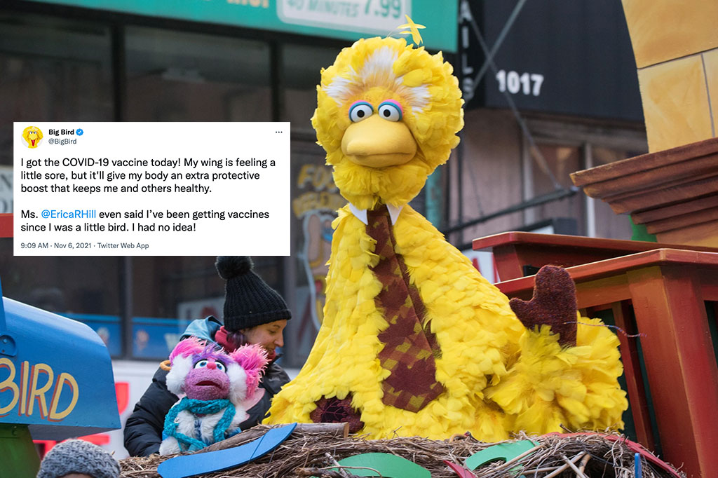 ‘Big’ shot: Big Bird gets his COVID-19 vaccine 1