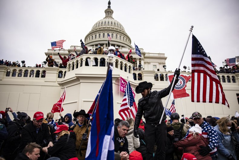 Jailed Capitol Rioter Admits to Bringing Firearm, Molotov
Cocktails to D.C. 1