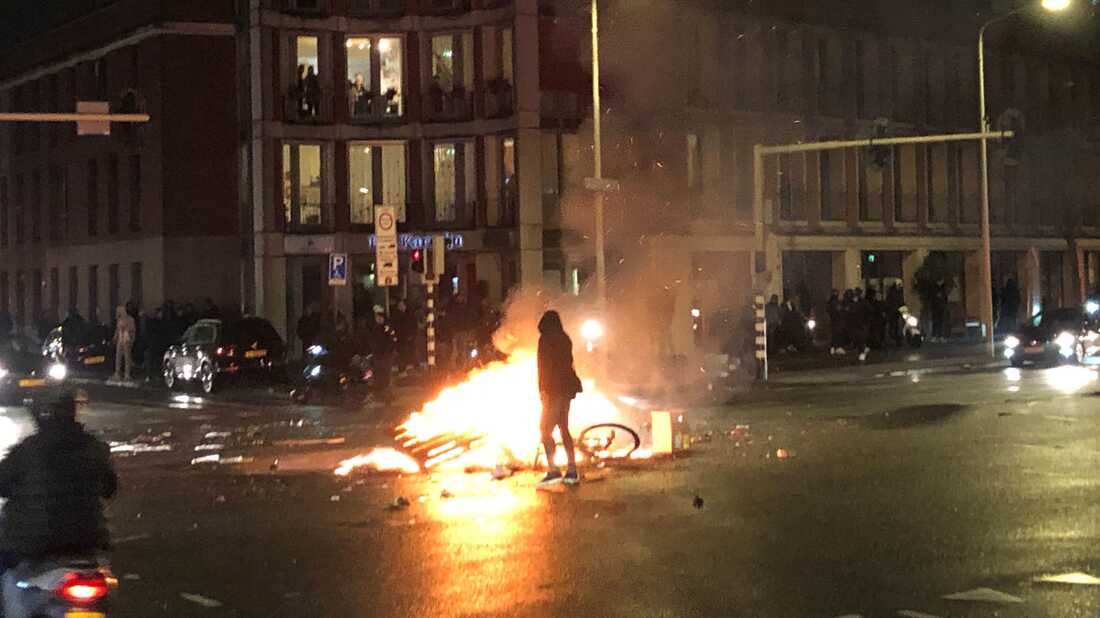 Protests have broken out across Europe in response to
tightened COVID-19 restrictions 1