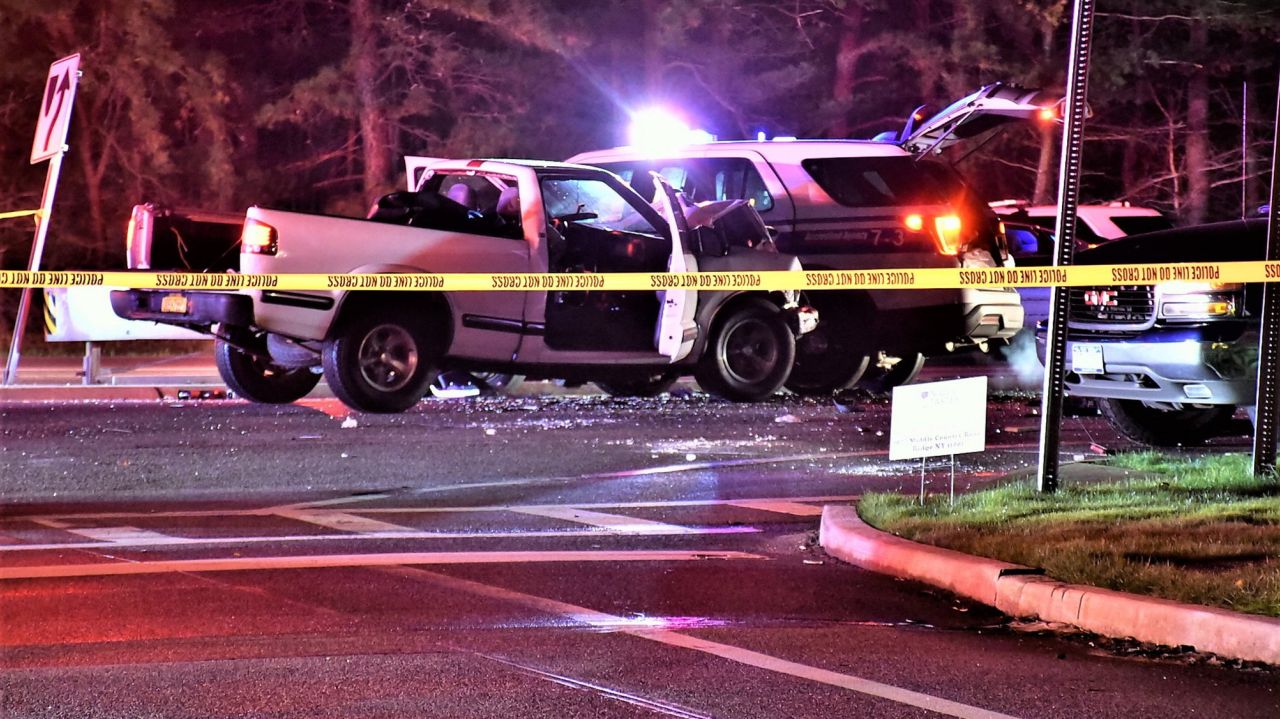 Officer seriously hurt in Yaphank collision, Suffolk police
say 1