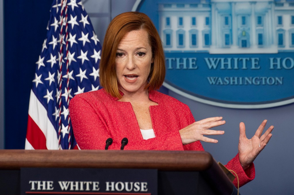 Psaki claims Biden follows CDC mask advice after he ignores
store rule 1