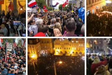 Corporate-Owned Mockingbird Media Silent As Mass Protests
Erupt Worldwide Against Lockdowns & Mandates
(Video) 1