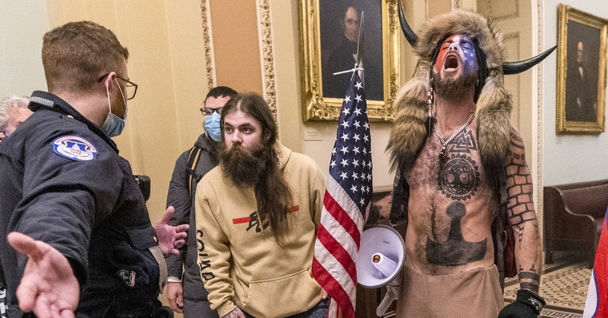‘QAnon Shaman’ sentenced to 41 months in prison for role in
Capitol riots 1