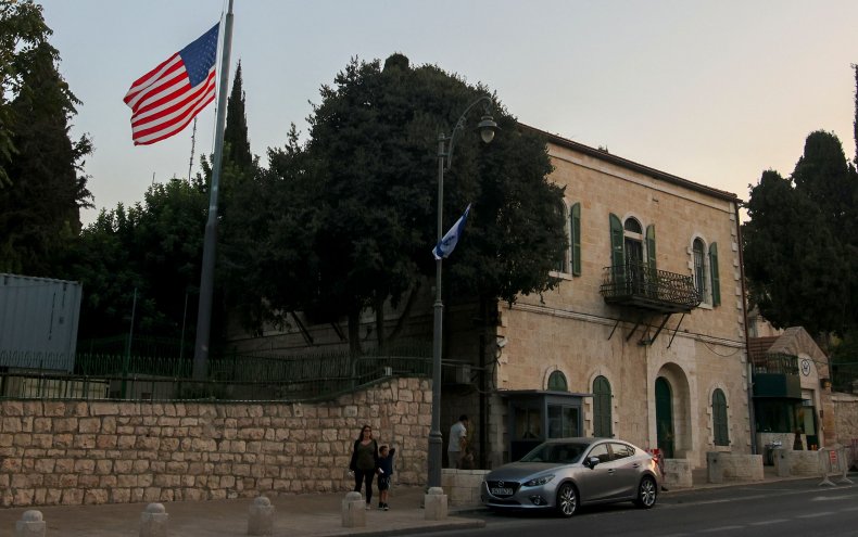 Palestinians Cry Foul as Israel Rejects Reopening of U.S.
Consulate Trump Closed in Jerusalem 1