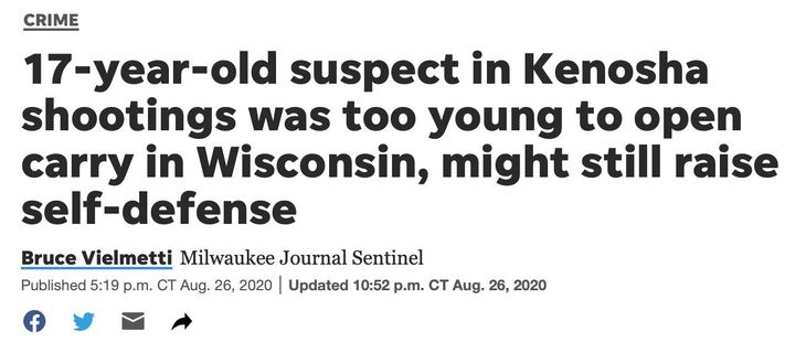 The Media Were All Wrong. Kyle Rittenhouse Legally Possessed
Gun at Kenosha Riots 1