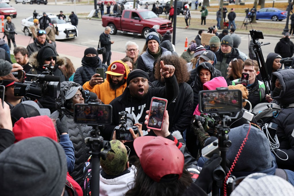 ‘F–k America!’: Protesters furious but not surprised by Kyle
Rittenhouse verdict 1