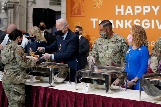 Bidens open the holidays with ‘friendsgiving’ at Fort
Bragg 1