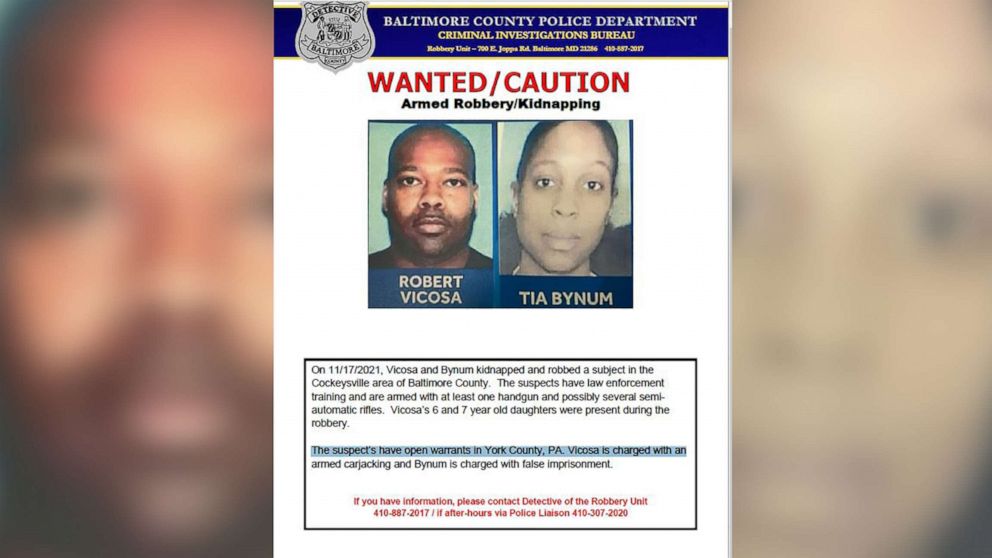 Former police officers wanted in carjacking and kidnapping,
manhunt underway 1