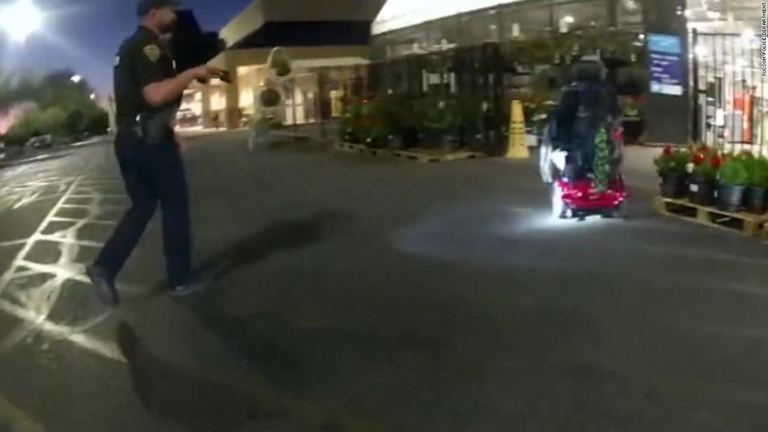 Tucson police officer fired after fatally shooting man in a
wheelchair, officials say 1