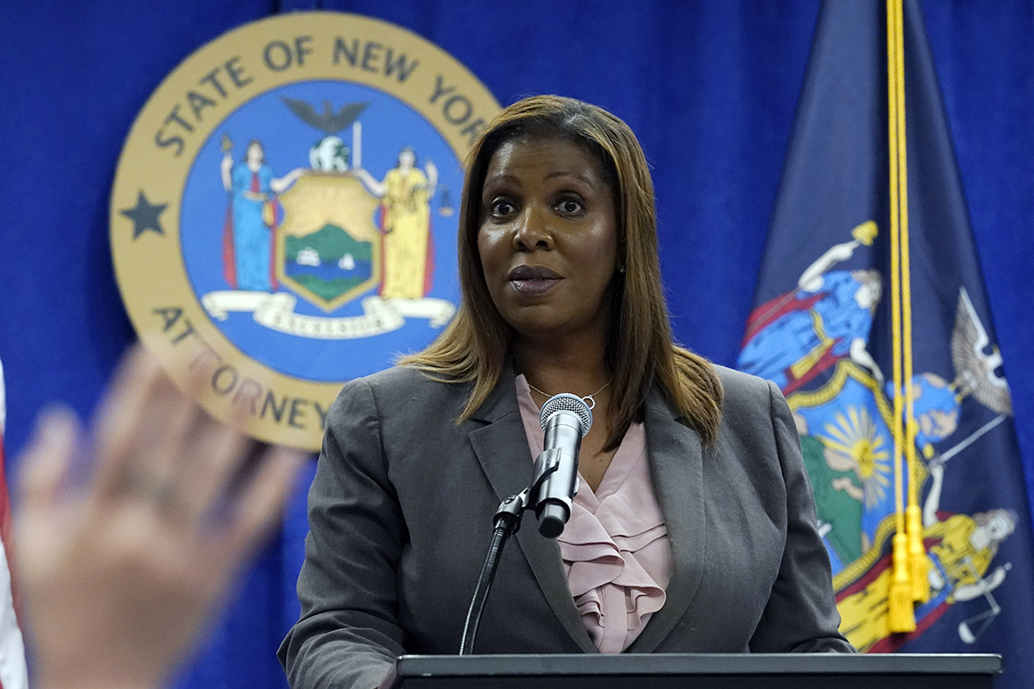 Tish James is running for New York governor. Mostly from her
office. 1