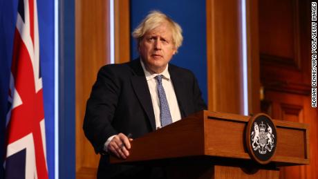 Photo appears to show Boris Johnson drinking wine with staff
during lockdown 1