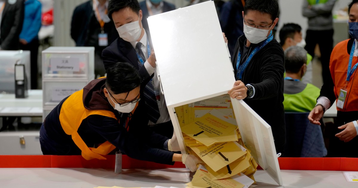 Record low turnout as Hong Kong votes in 'patriots'-only
election 1
