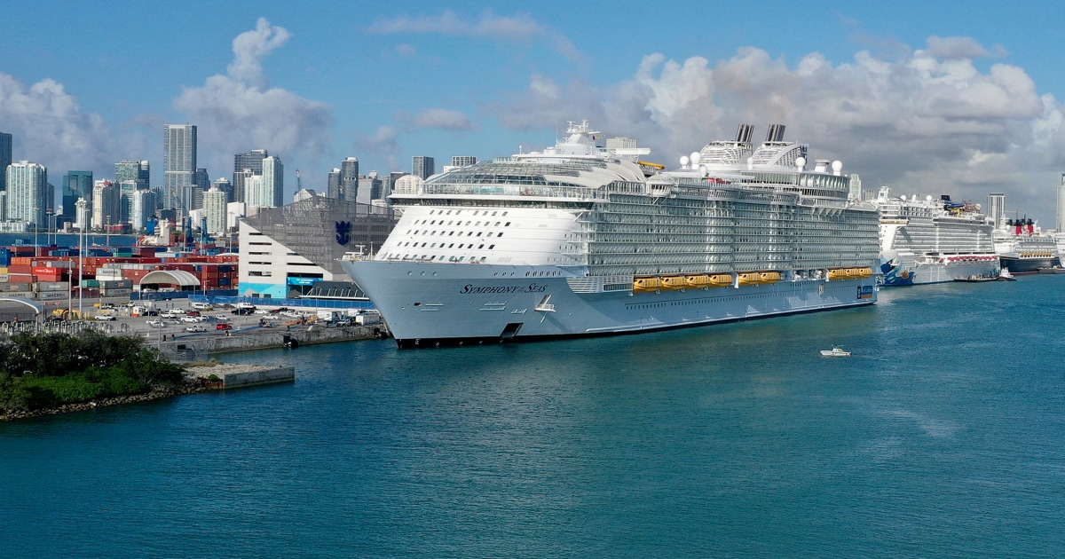Nearly 50 aboard Royal Caribbean’s Symphony of the Seas
cruise ship test positive for Covid-19 1