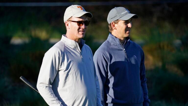 Patriots fans have their choice: Traditional Monday Night
Football broadcast or Manning Cast 1