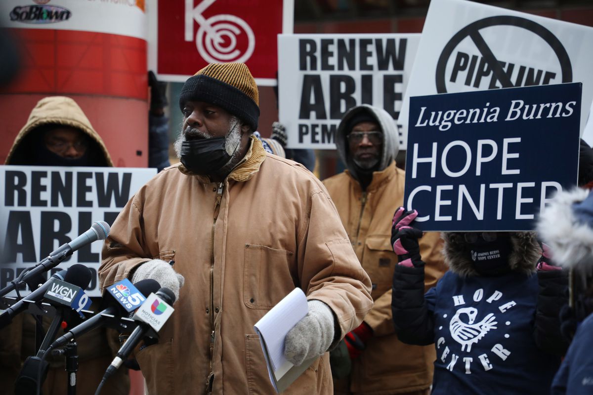 Black farmers in rural Pembroke Township protest Nicor plan
to build gas pipeline through their community 1 Black farmers in rural Pembroke Township protest Nicor plan
to build gas pipeline through their community 1