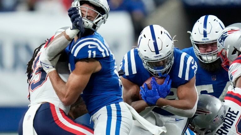 Patriots Kyle Dugger, Colts Michael Pittman ejected after
in-game skirmish 1