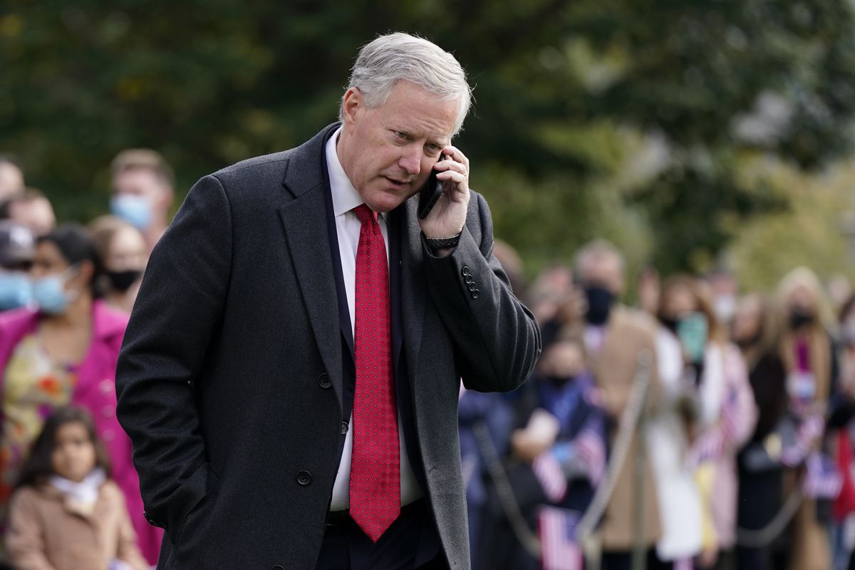 Ex-White House Chief of Staff Mark Meadows held in contempt
of Congress; could face criminal charges for trying to protect
Trump over Jan. 6 Capitol Hill riot 1