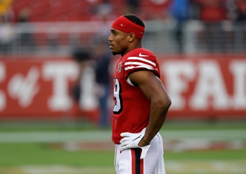 49ers RB Cannon taken off turf in ambulance after opening
kickoff 1
