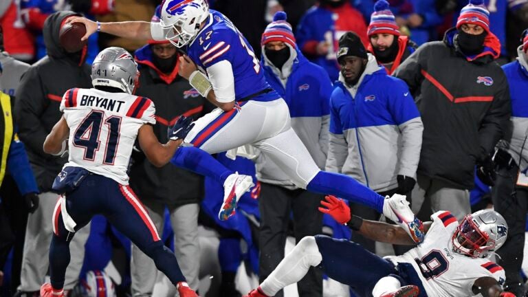 The Patriots message was clear: Were the favorites in the
AFC 1