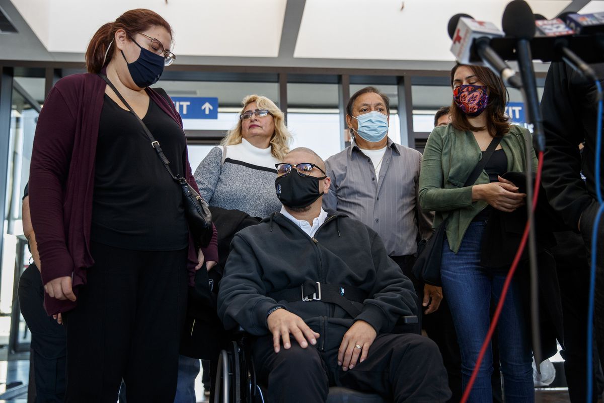 Officer Carlos Yanez Jr., wounded in shooting that killed
Ella French, attends court hearing for the first time: ‘This was
not easy for him to be here’ 1 Officer Carlos Yanez Jr., wounded in shooting that killed
Ella French, attends court hearing for the first time: ‘This was
not easy for him to be here’ 1