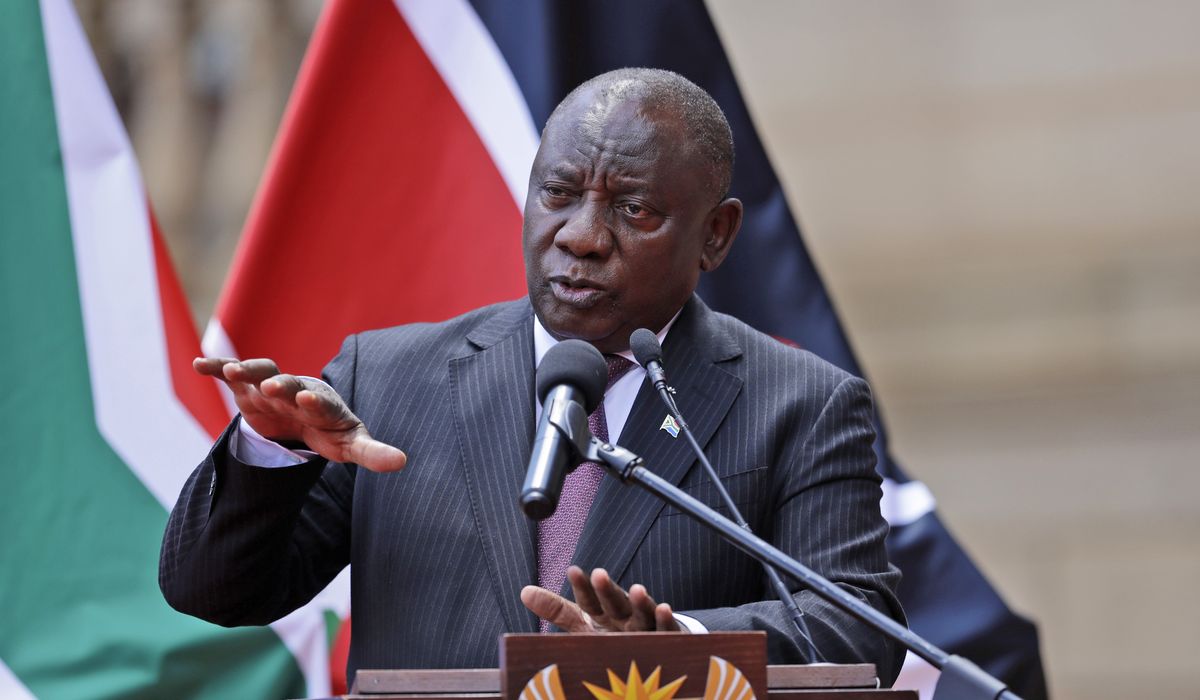 Cyril Ramaphosa, South Africa's president, tests positive
for the coronavirus amid omicron spike 1