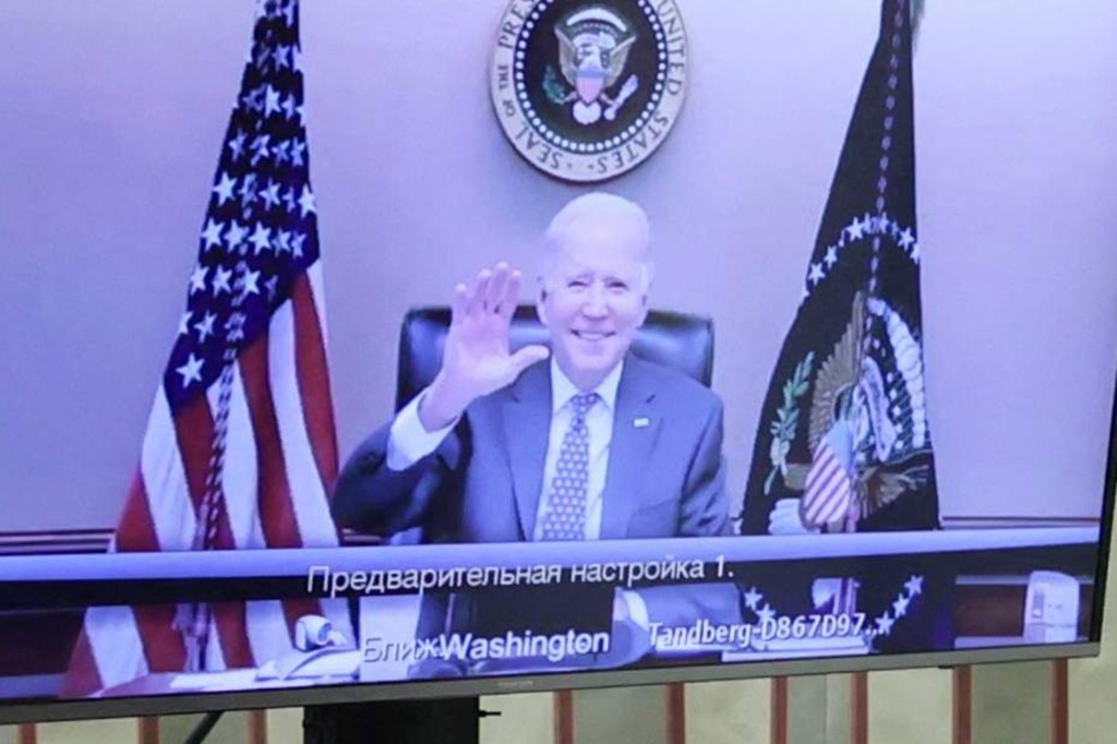 Biden and Putin open virtual meeting amid Russia, Ukraine
tensions 1
