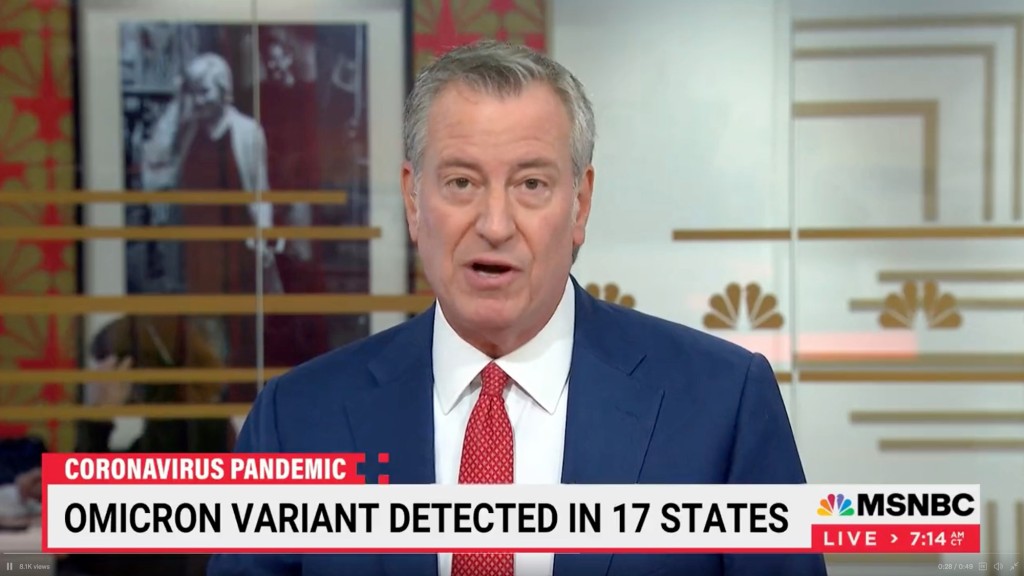 NYC employers must soon mandate proof of COVID-19 vaccine,
de Blasio announces 1