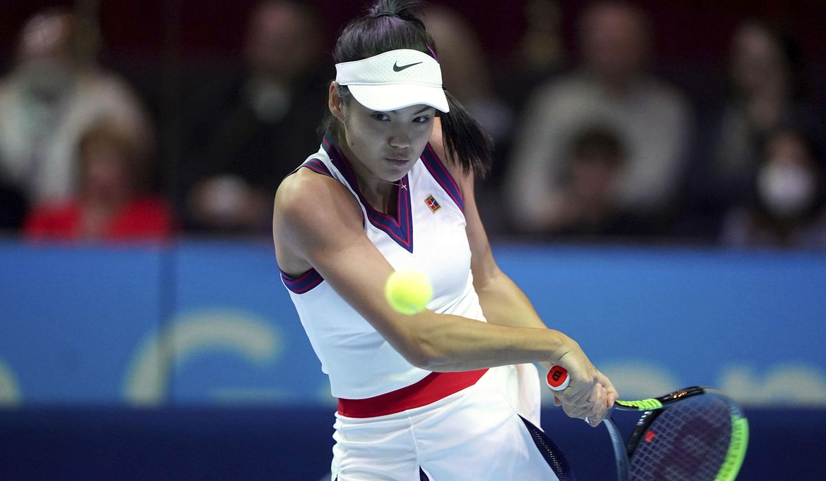 Raducanu positive for COVID; U.S. Open champ out of
exhibition 1