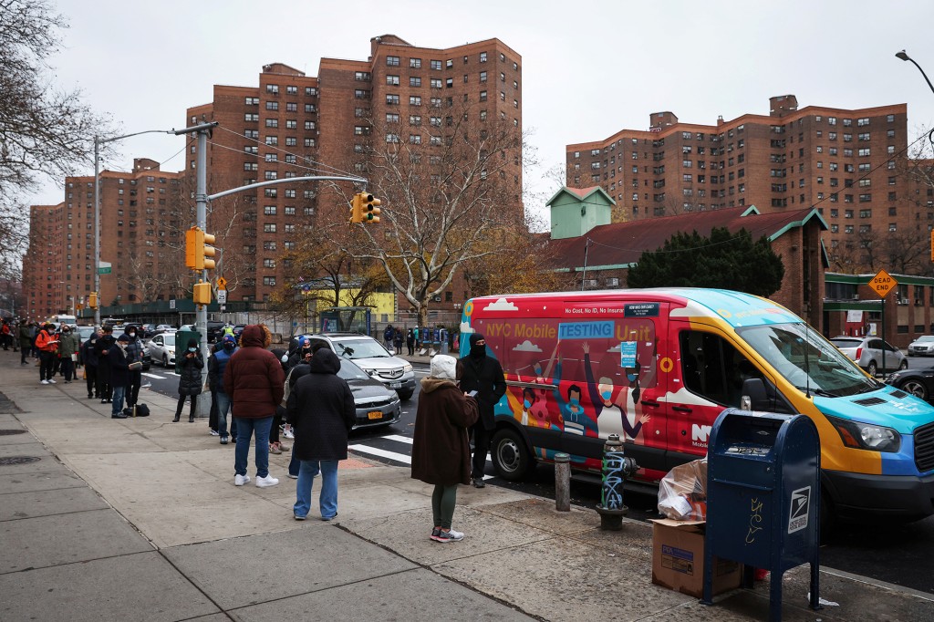 New York hits another COVID-19 case record with over 21,000
in single day 1