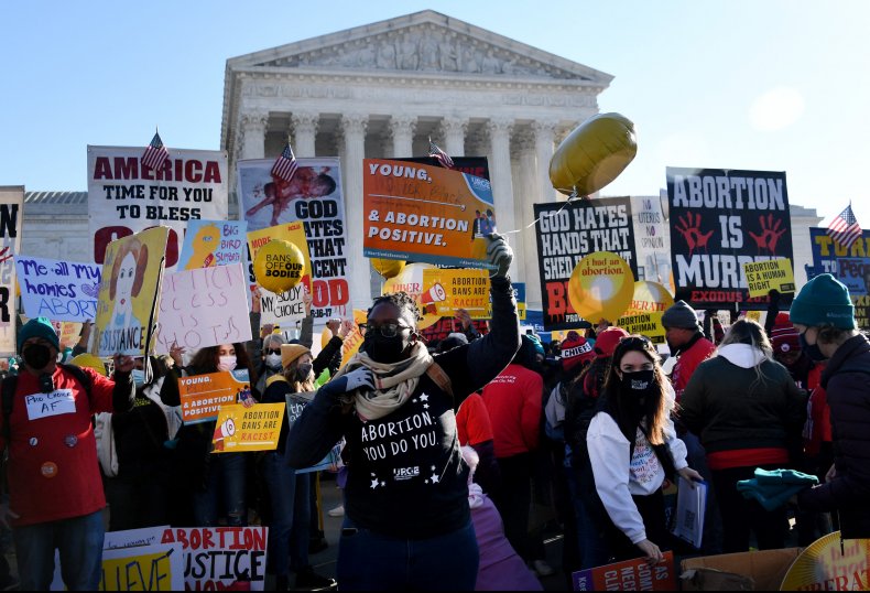 Protests Grow Outside Supreme Court Ahead of Mississippi
Abortion Rights Case 1
