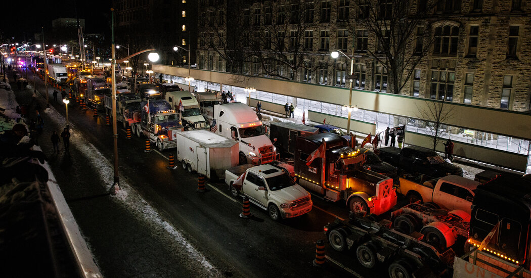 In Canada, ‘Freedom Convoy’ Protesting Vaccine Mandates
Nears Capital 1