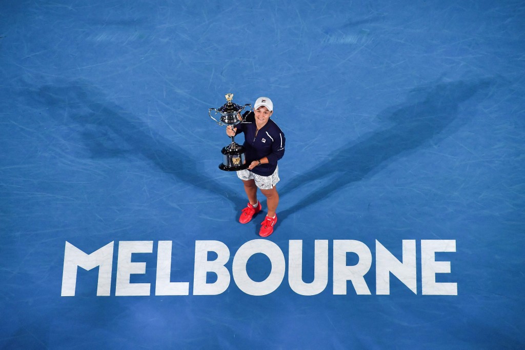Ash Barty ends 44-year wait for home champion at Australian
Open 1