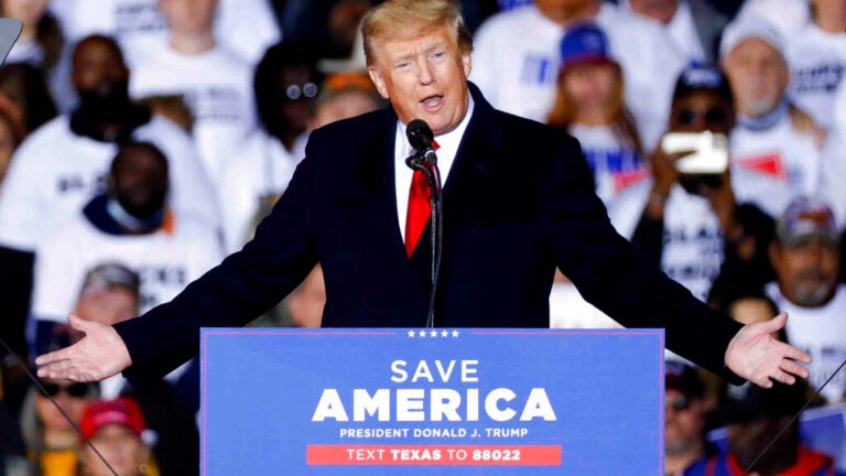 Trump suggests that if he is re-elected, he will pardon Jan.
6 Capitol rioters 1
