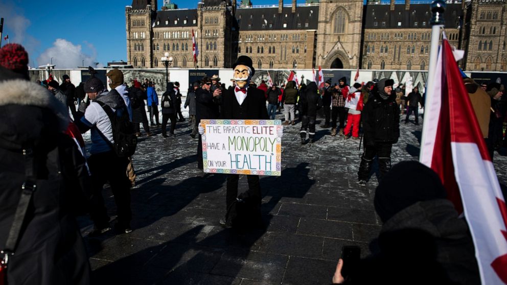Thousands protest COVID mandates and restrictions in
Ottawa 1