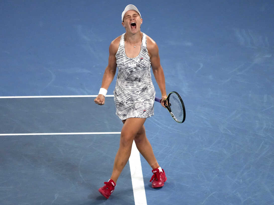 Ash Barty takes first singles home win at Australian Open in
43 years 1