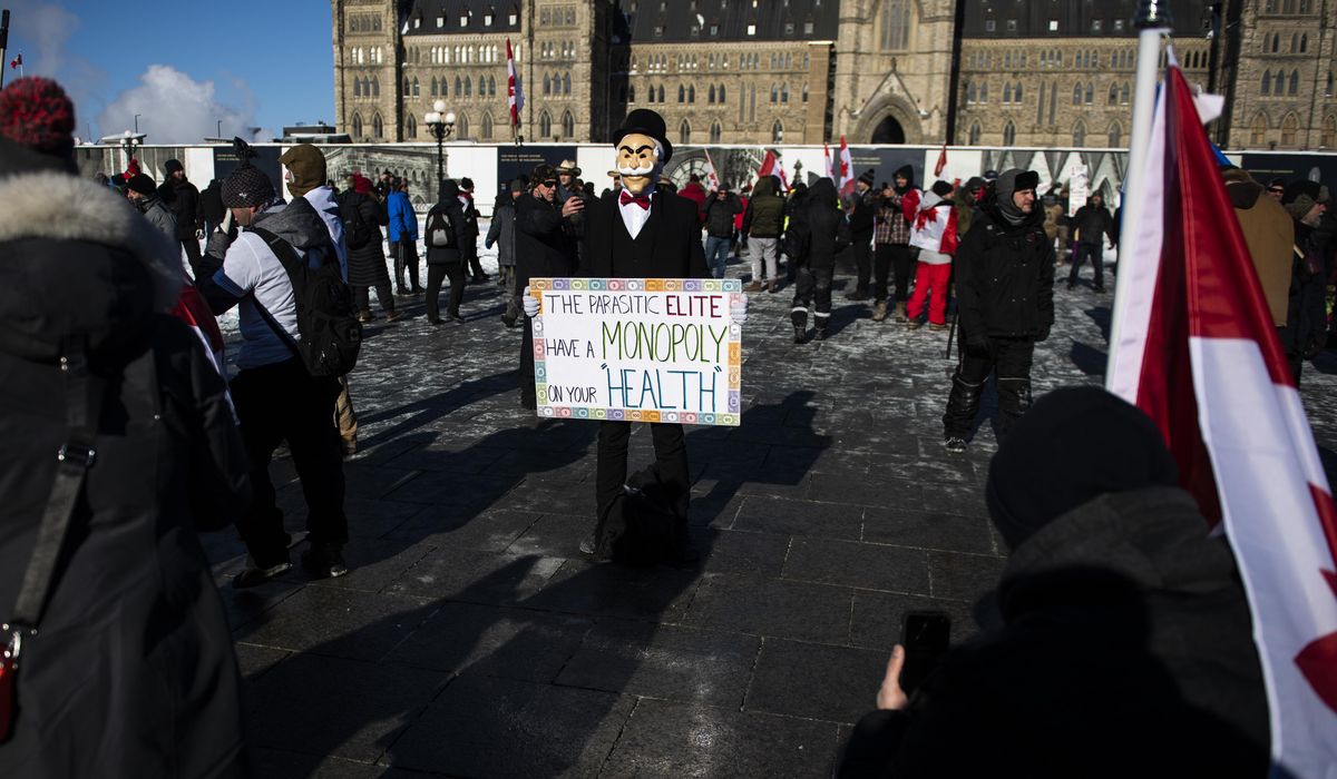 Thousands protest COVID mandates and restrictions in
Ottawa 1