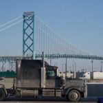 Trucker protest at US-Canada bridge over COVID vaccine
mandates enters third day 10