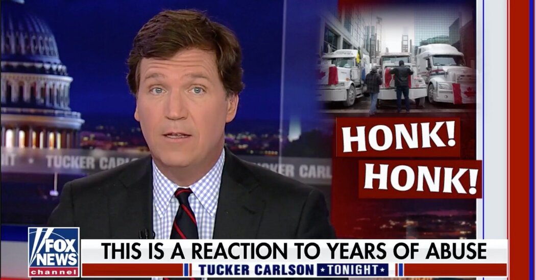 Fox News cheers Canadian trucker protests and suggests
similar actions in the U.S. 1
