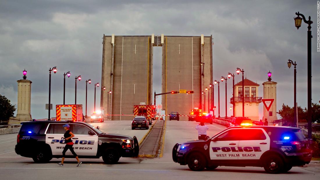 A woman falls to her death after a drawbridge in Florida
opens as she attempted to cross 1