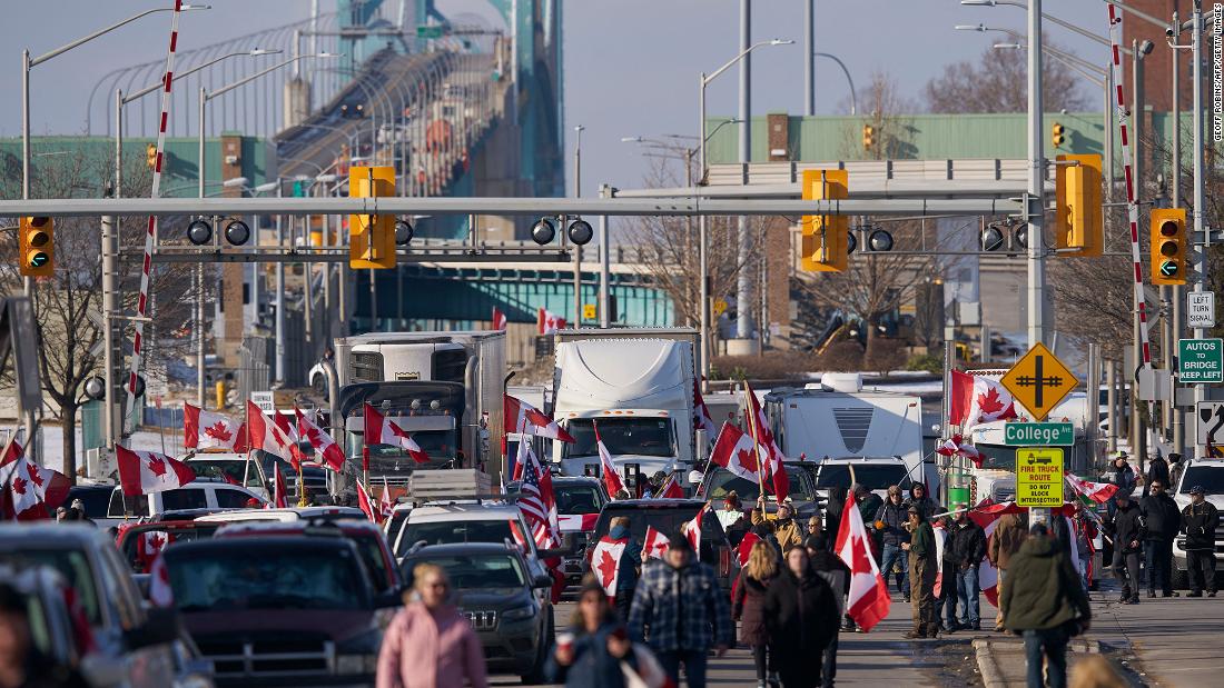 White House warns protests at US-Canada border crossings
already causing 'significant impacts' to some industries 1