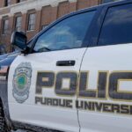 Purdue University officer in viral video put on leave due to
death threats, police say 9