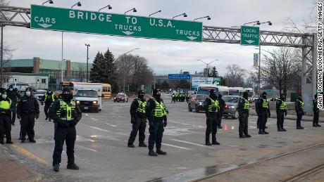 A vital US-Canadian border crossing reopens after trucker
blockade of Ambassador Bridge is cleared 1