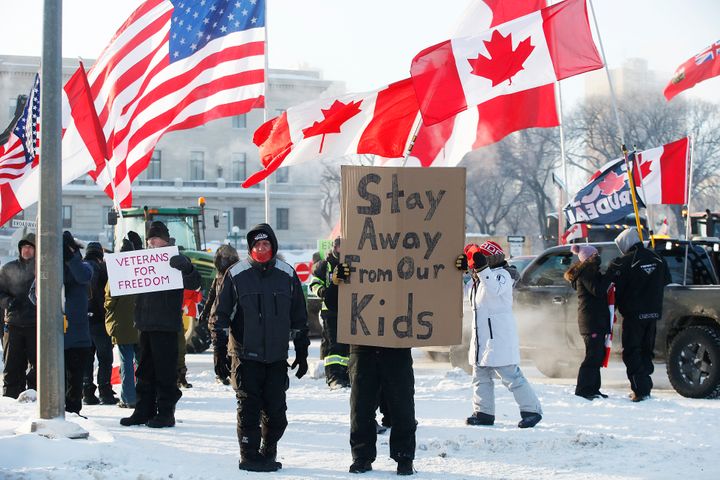 GoFundMe Ends Fundraiser For Canada Convoy
Protesters 1